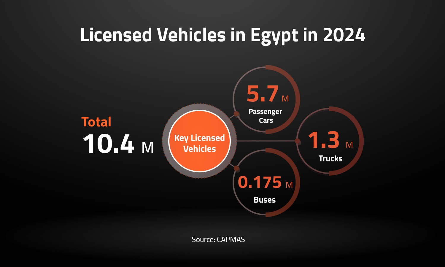 Licensed Vehicles in Egypt in 2024 